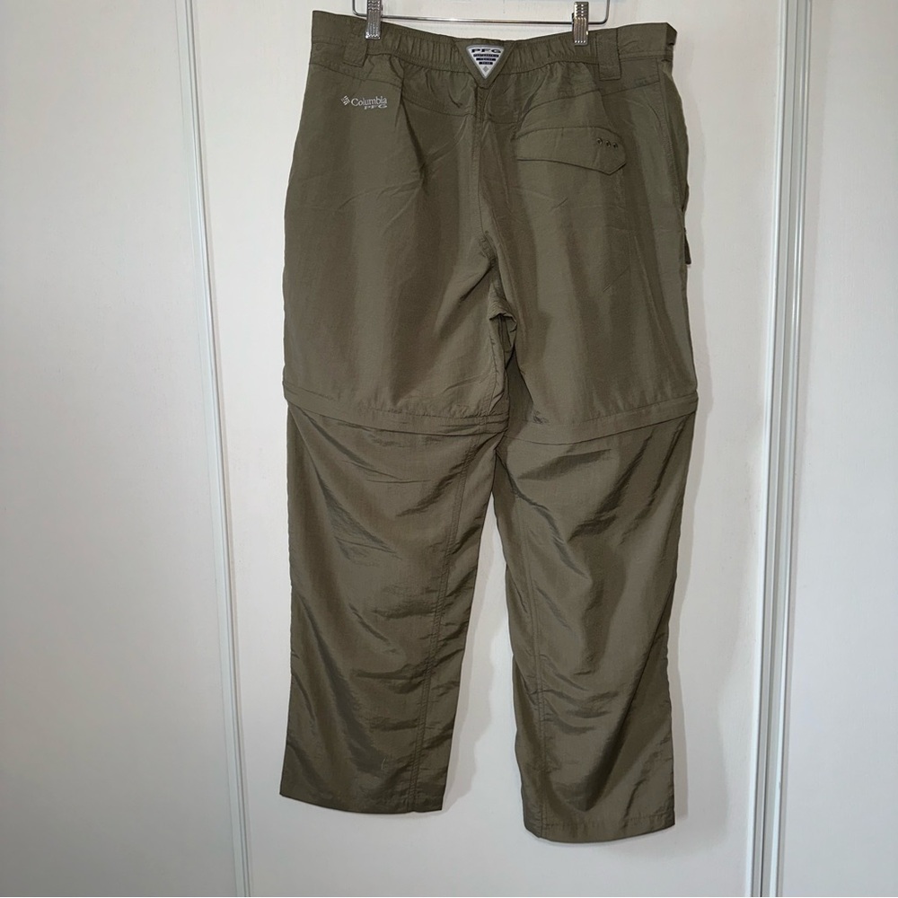 Columbia Men’s Olive Performance Fishing Gear Zip Convertible Pants- Size Large - Picture 2 of 14